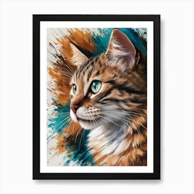 Portrait Of A Cat 2 Art Print