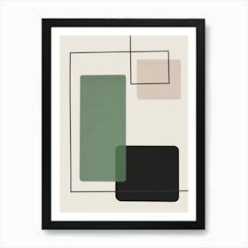 Geometry with expressive squares 3 Art Print