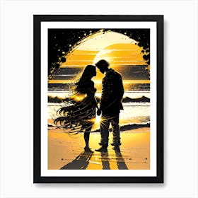 Sunset Love 3 Art Print