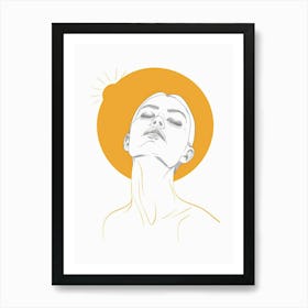 Face Of A Woman 98 Art Print