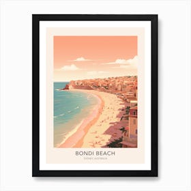Bondi Beach Sydney Australia Travel Poster Art Print