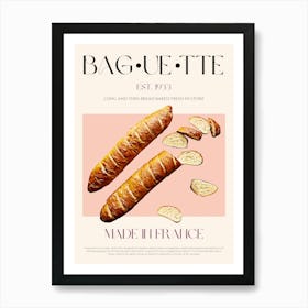 Baguette Mid Century Art Print