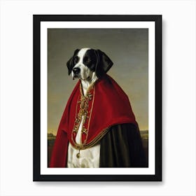 Dogo Argentino Renaissance Portrait Oil Painting Art Print