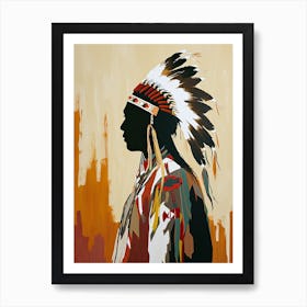 Apache Aesthetics; A Minimalist Journey ! Native American Art Art Print