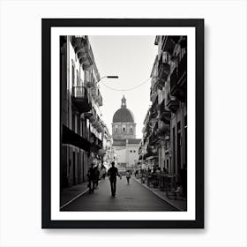 Catania, Italy,  Black And White Analogue Photography  2 Art Print