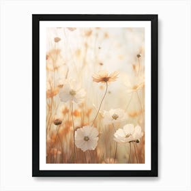 Boho Dried Flowers Cosmos 2 Art Print