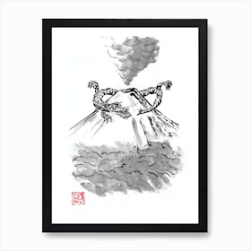 Fuji Dragon Art Print