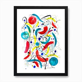Jazz sounds and laughter Art Print