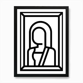 Mona Lisa Icon Art Print