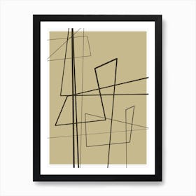 Angular Lines No 8 1 Art Print