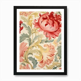 Floral Wallpaper 233 Art Print