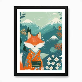 Japanese Fox 4 Art Print