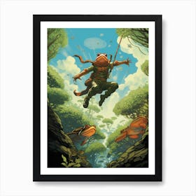 Leap Of Faith Storybook Frog 4 Art Print