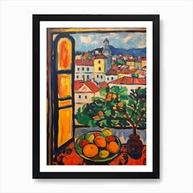 Window View Of Vienna In The Style Of Fauvist 3 Art Print