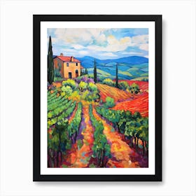 Tuscany Italy 2 Fauvist Painting Art Print