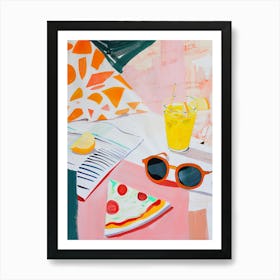 Pizza For Breakfast 1 Art Print