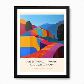 Abstract Park Collection Poster Parque Del Este Caracas Venezuela 1 Art Print