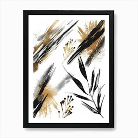 Abstract Brushstrokes 21 Art Print