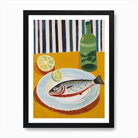 Tuna 2 Italian Still Life Painting Art Print