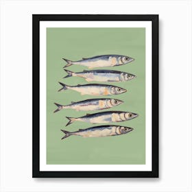 Sardines In Green Art Print