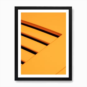 Orange Lamborghini Gallardo Automotive Art Print Art Print