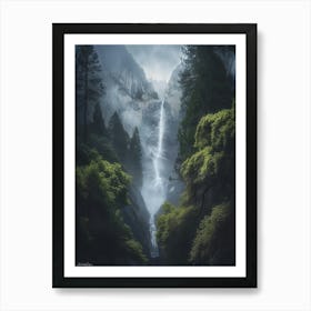 Waterfall Forest (14) Art Print