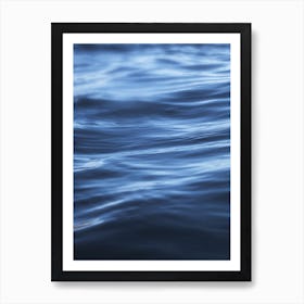 Blue Ocean Waves Art Print