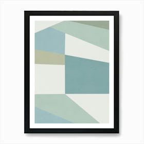 ABSTRACT MINIMALIST GEOMETRY - GA01 Art Print