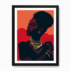 Afro-American Woman 24 Art Print