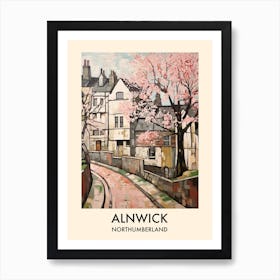 Alnwick (Northumberland) Painting 4 Travel Poster Art Print