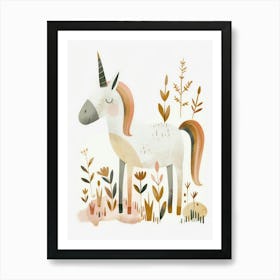 Charming Nursery Kids Animals Unicorn 2 Art Print