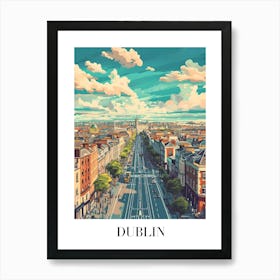 Dublin Cityscape Art Print