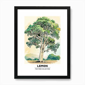 Lemon Tree Storybook Illustration 2 Poster Art Print