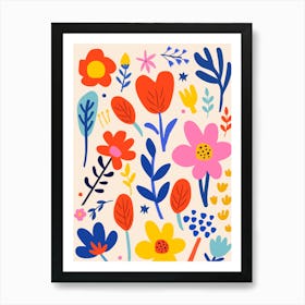 Floral Pattern 3 Art Print