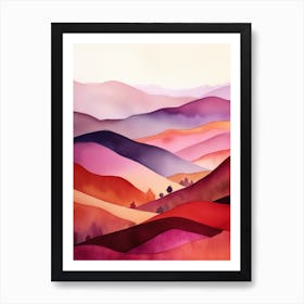 Watercolour 4 Art Print