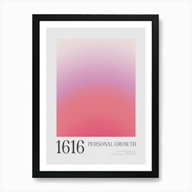 Aura Numbers 1616 Personal Growth Art Print