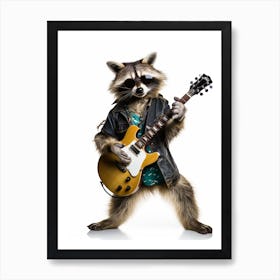 A Tres Marias Raccoon Doing Peace Sign Wearing Sunglasses 2 Art Print