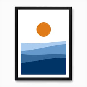 Sunrise Over The Ocean Art Print