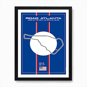 Racetrack Road Atlanta Art Print