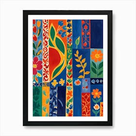 Flowers And Vines Art Print