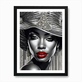 Afro-American Beauty Rich Slay 5 Art Print