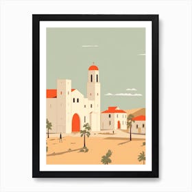 Tunisia Travel Illustration Art Print