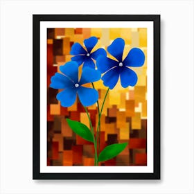 Blue Flowers Art Print