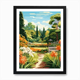 Vandusen Botanical Garden Canada Illustration  1 Art Print