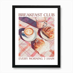 Breakfast Club Yogurt, Coffee And Bread 4 Art Print