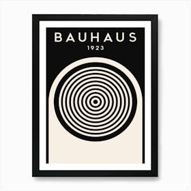 Bauhaus black and white art print Art Print