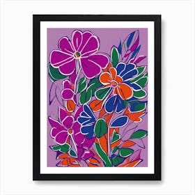 Violet Lilac Flowers Art Print