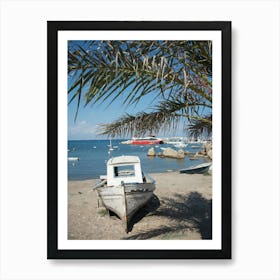 Boat On The Beach Art Print