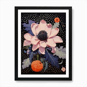 Surreal Florals Lilac 2 Flower Painting Affiche