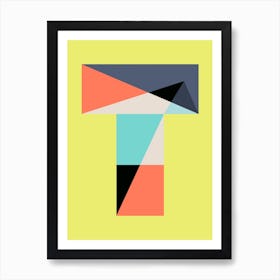 Letter T  Art Print